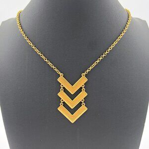 J. Crew Goldtone Long Chevron Necklace